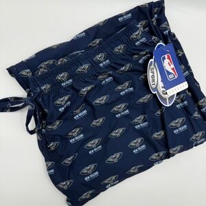 New Orleans Pelicans NBA Sleepwear Pajama‎ Pants 2XL Navy Blue Logo Print